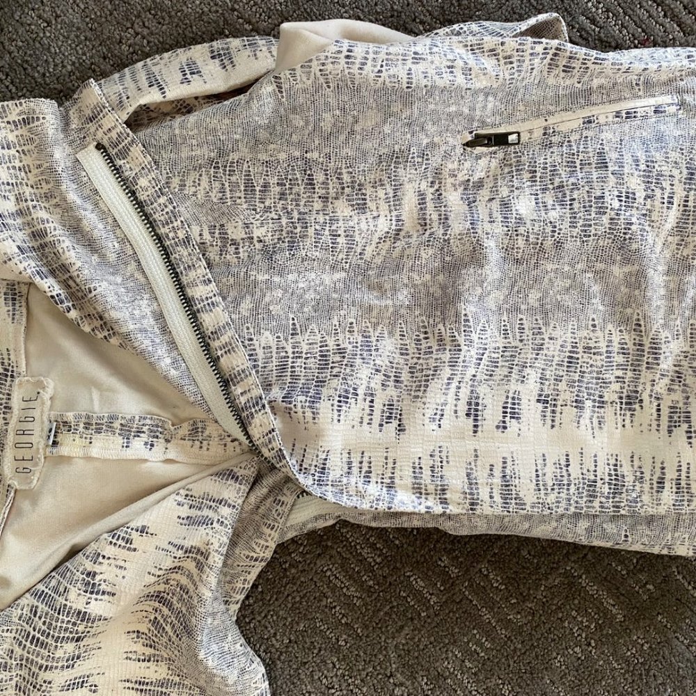 Georgie Python By Intermix Jacket Xs - image 2